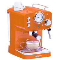 Manual Espresso and Cappuccino Coffee Machine, EM1500/OR (Orange)